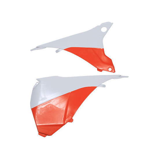 POLISPORT air filter guard / plastic KTM 125/500 EXC/EXCF 14-16 color white/orange