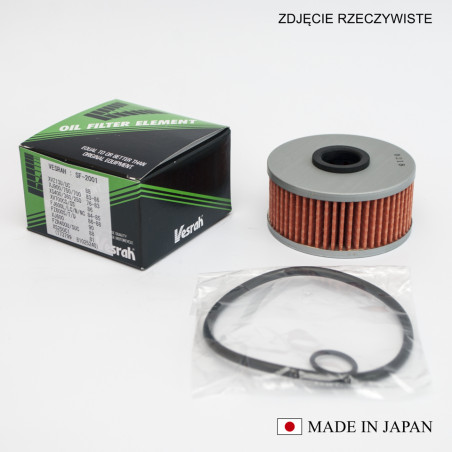 VESRAH oil filter HF144 (Z ORINGAMI) (MADE IN JAPAN)