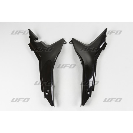 UFO oro filtro apsauga / plastikas HONDA CRF 250R '14-'17, CRF 450R '13-'16 spalva juodas (KOMPLET NA DWIE STRONY)