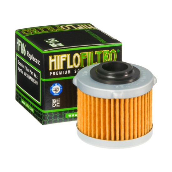 HIFLO oil filter HF186 APRILIA SCARABEO 125/200