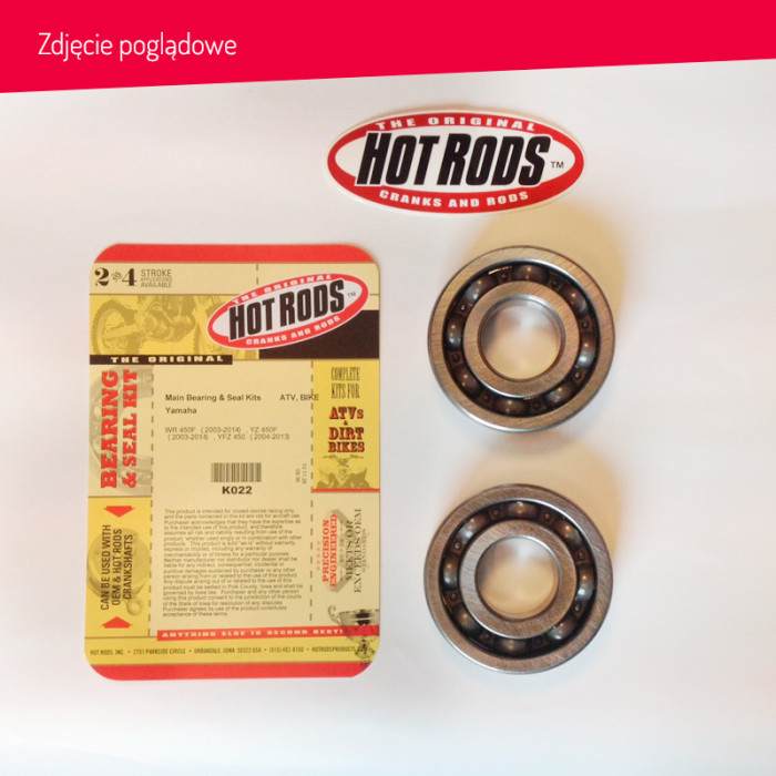 HOT RODS alkūninio veleno guoliai YAMAHA RAPTOR 660 (01-05)
