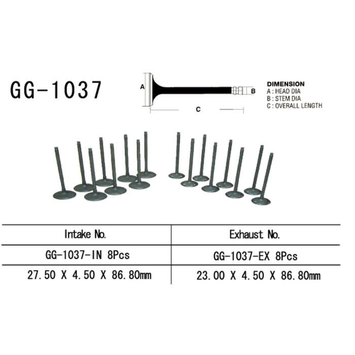 VESRAH exhaust valve HONDA CBR 900RR '98-99' (OEM: 14721-MW0-000) (1pc.) (MADE IN JAPAN)