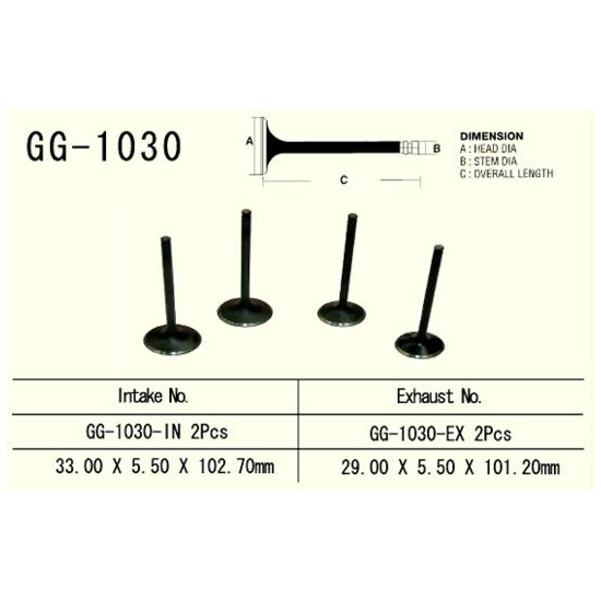 VESRAH exhaust valve HONDA TRX 400 EX '99-'08, XR 400 '96-'06, TRX 500 FGA/FPA '04-'14 (for 2 engines) (OEM: 14721-HN2-000,14