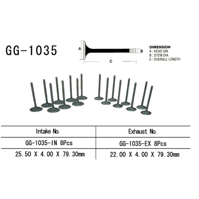VESRAH exhaust valve HONDA CBR 600 F3 95-98, CB600F HORNET '00-17' (OEM: 14721-MAL-600) (1pc.) (MADE IN JAPAN)