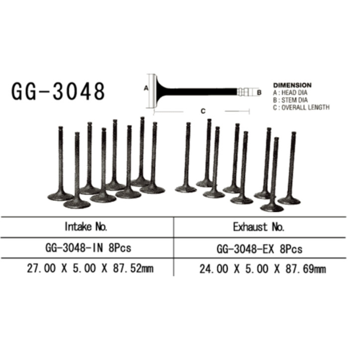 VESRAH exhaust valve SUZUKI GSX 750F '98-06' (OEM: 12912-03F00) (1pc.) (MADE IN JAPAN)