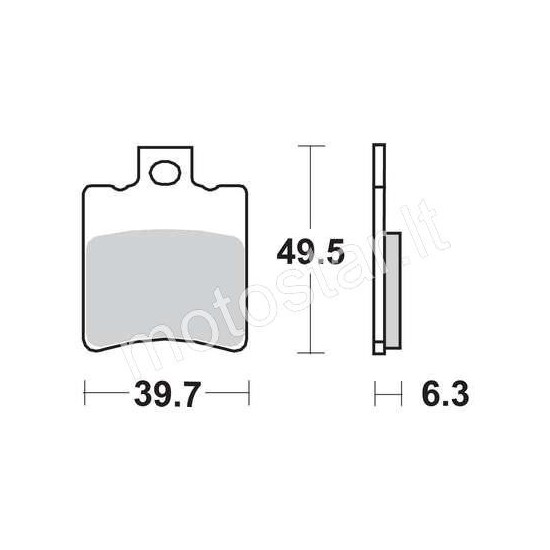 Yamaha, Aprilia, Piaggio, Gilera front brake pads TRW (MCB696EC)