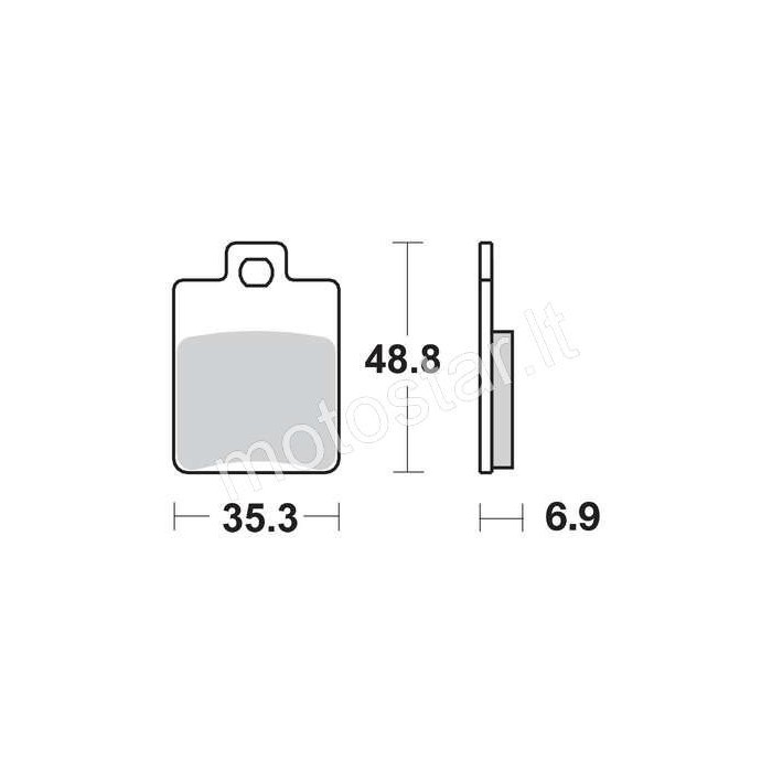 Piaggio, Gilera rear brake pads