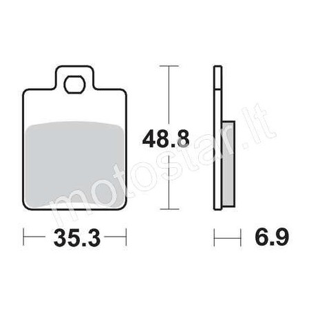 Piaggio, Gilera rear brake pads