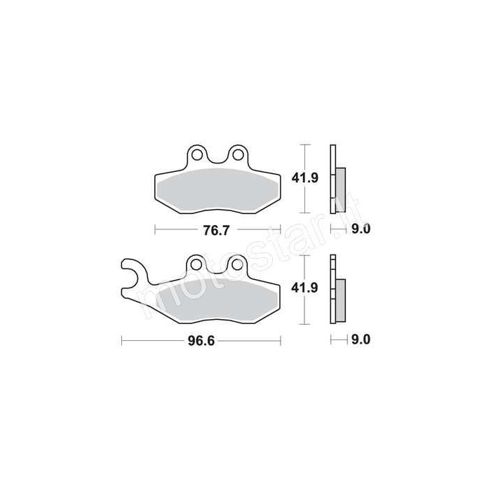 Aprilia, Piaggio, Gilera, Peugeot front brake pads