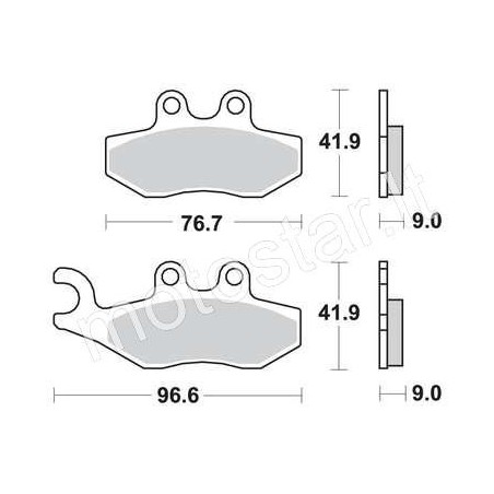 Aprilia, Piaggio, Gilera, Peugeot front brake pads