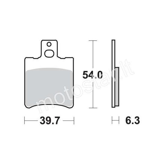Yamaha, Aprilia, Piaggio, Gilera front brake pads