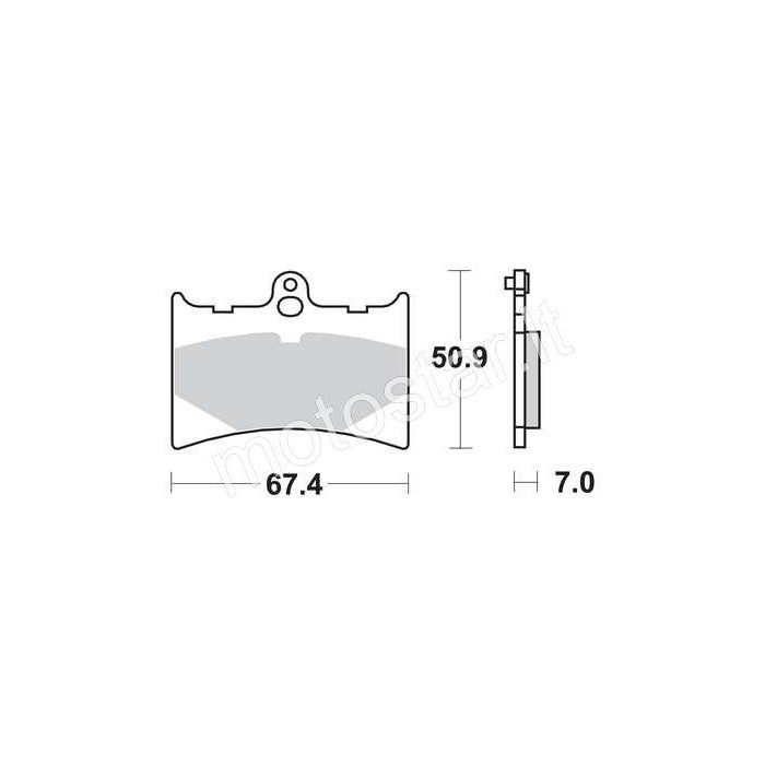 TRW MCB572 brake pads