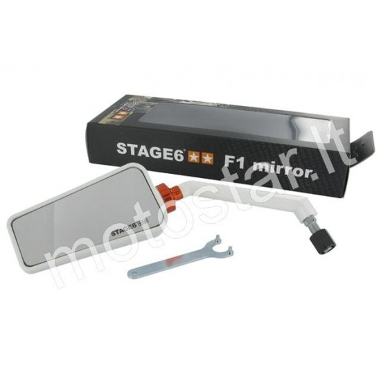 Stage6 F1 baltas veidrodėlis M8