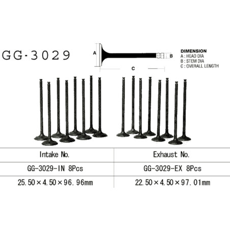 VESRAH exhaust valve SUZUKI RF 600R 9496, GSXR 600W '92-93' (OEM: 12912-18E00) (1pc.) (MADE IN JAPAN)
