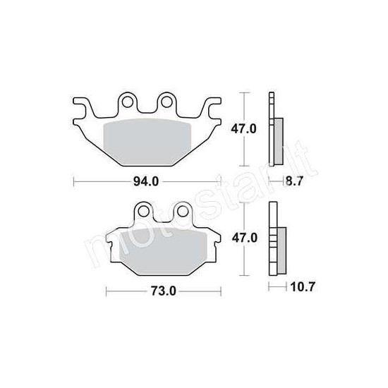 TRW brake pads Yamaha YZF-R125