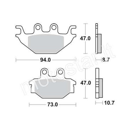 TRW brake pads Yamaha YZF-R125