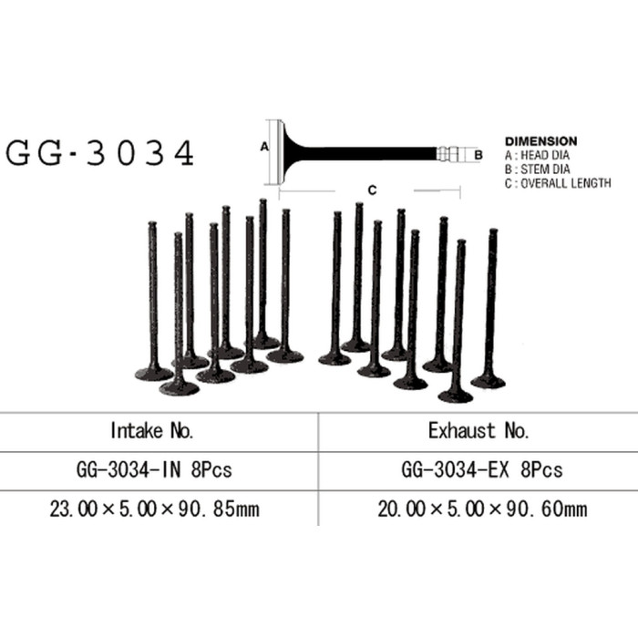 VESRAH exhaust valve SUZUKI GSX 600F '92-97' (OEM: 12912-19E00) (1pc.) (MADE IN JAPAN)