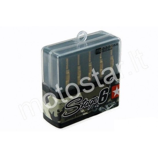 Stage6 Pilot jet injector kit 10pcs. 35-58 Keihin PWK (Stage6 / Tec / Motoforce)