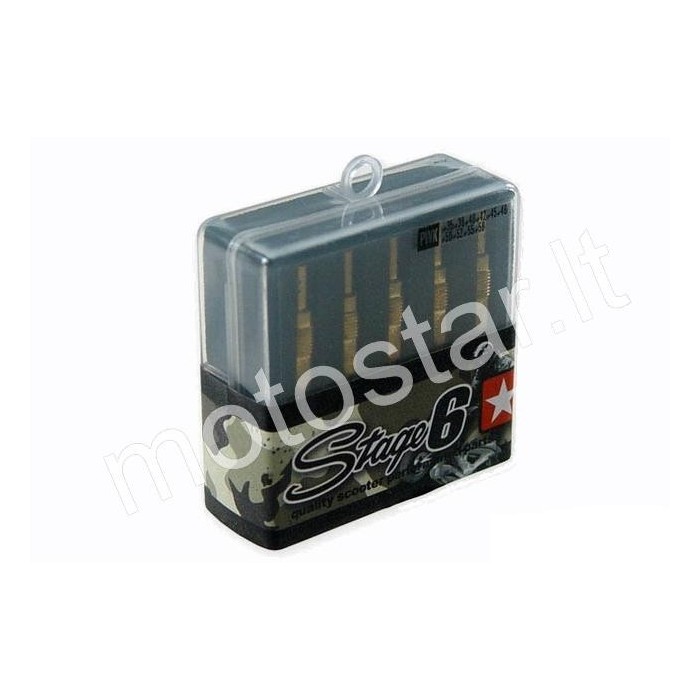 Stage6 Pilot jet injector kit 10pcs. 35-58 Keihin PWK (Stage6 / Tec / Motoforce)