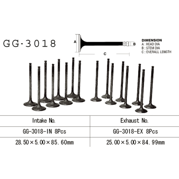 VESRAH exhaust valve SUZUKI GSF 1200 BANDIT '97-02' GSXR 1100 '86-90' GSX 1100 F/G '88-93' (OEM: 12912-06B00) (1pc.) (MADE