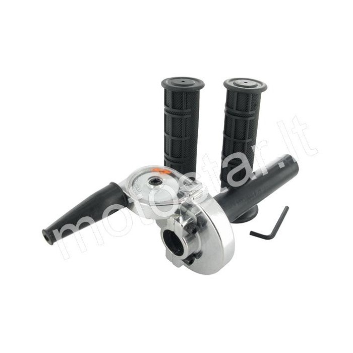 Motoforce trumpos eigos gazo rankena (chrome)
