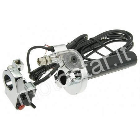 Stage6 SSP short-throw throttle grip with switches (chrome)