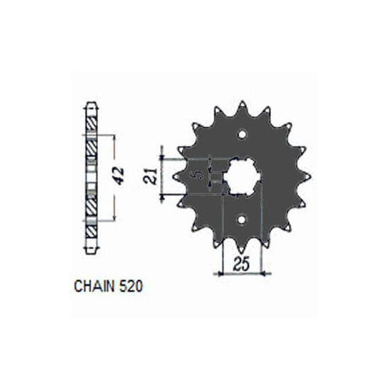 DRIVE SPROCKET SUNF315-14
