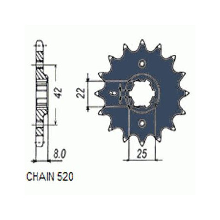 DRIVE SPROCKET SUNF320-14