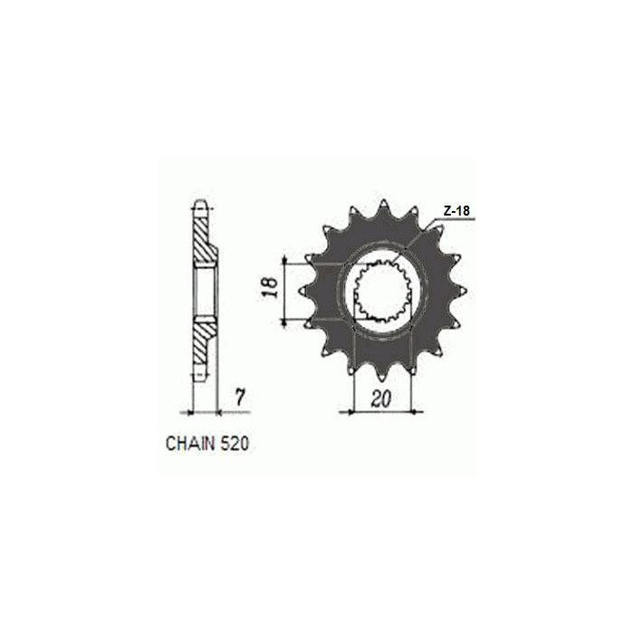 DRIVE SPROCKET SUNF322-13