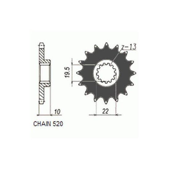 DRIVE SPROCKET SUNF323-13