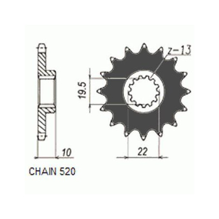 DRIVE SPROCKET SUNF323-13