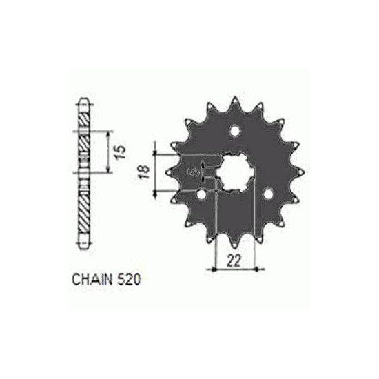 DRIVE SPROCKET SUNF332-12