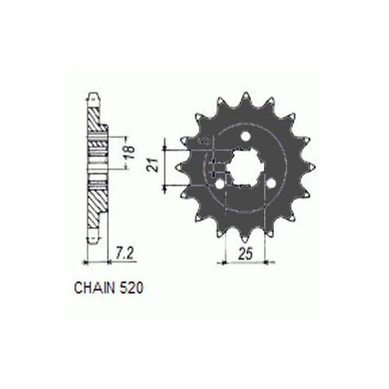 DRIVE SPROCKET SUNF335-16