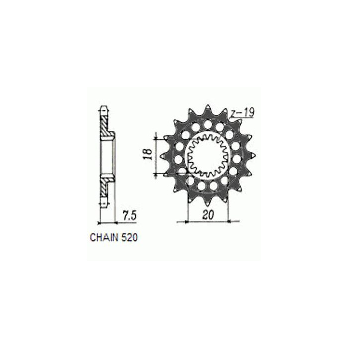 DRIVE SPROCKET SUNF344-13