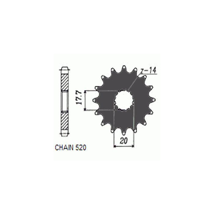 DRIVE SPROCKET SUNF345-14