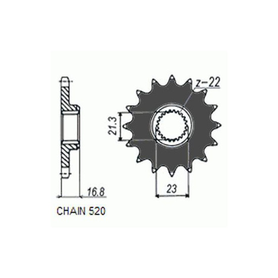 DRIVE SPROCKET SUNF370-16