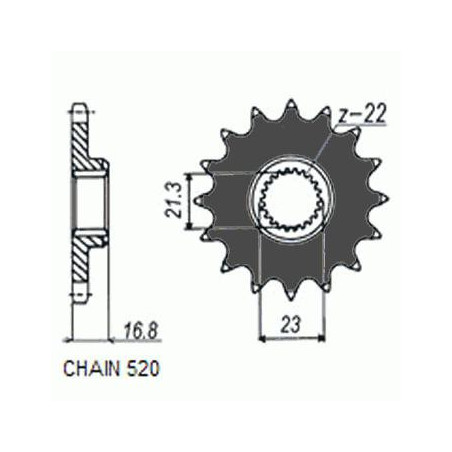DRIVE SPROCKET SUNF370-16