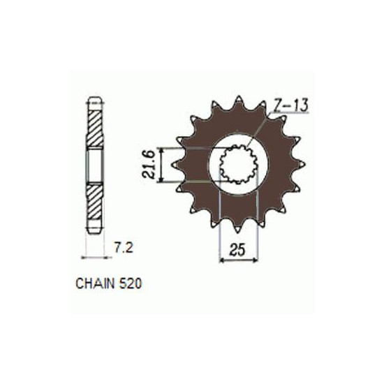 DRIVE SPROCKET SUNF373-16
