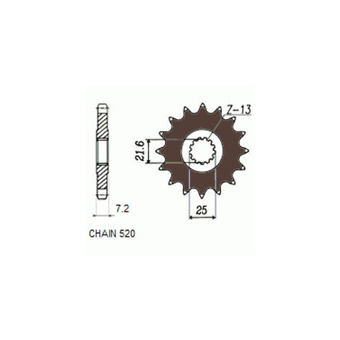 DRIVE SPROCKET SUNF373-16
