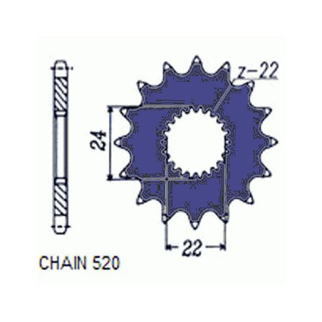 DRIVE SPROCKET SUNF375-17
