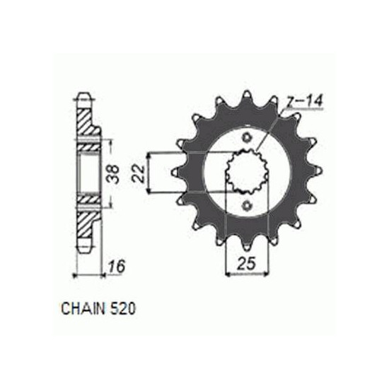 DRIVE SPROCKET SUNF389-14