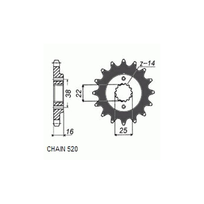 DRIVE SPROCKET SUNF389-14