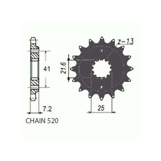 DRIVE SPROCKET SUNF396-15