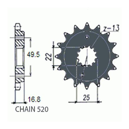 DRIVE SPROCKET SUNF397-15