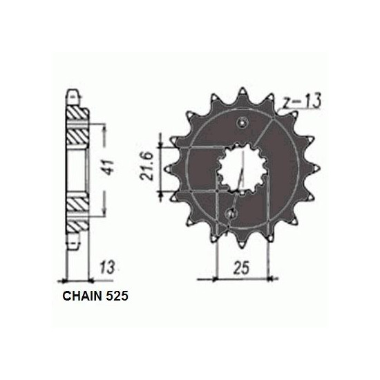 DRIVE SPROCKET SUNF407-15
