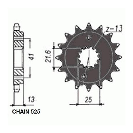 DRIVE SPROCKET SUNF407-15