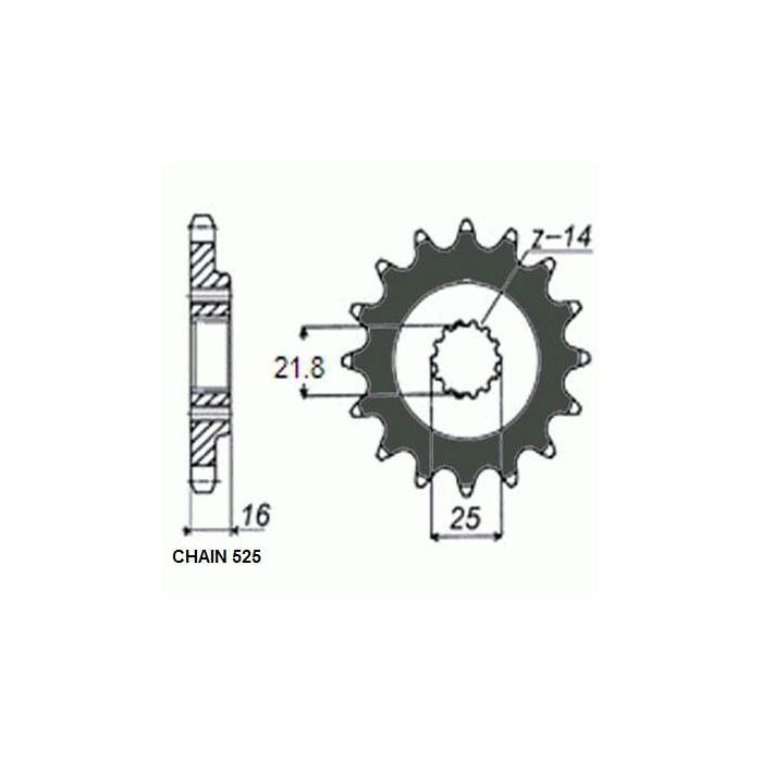 DRIVE SPROCKET SUNF415-15