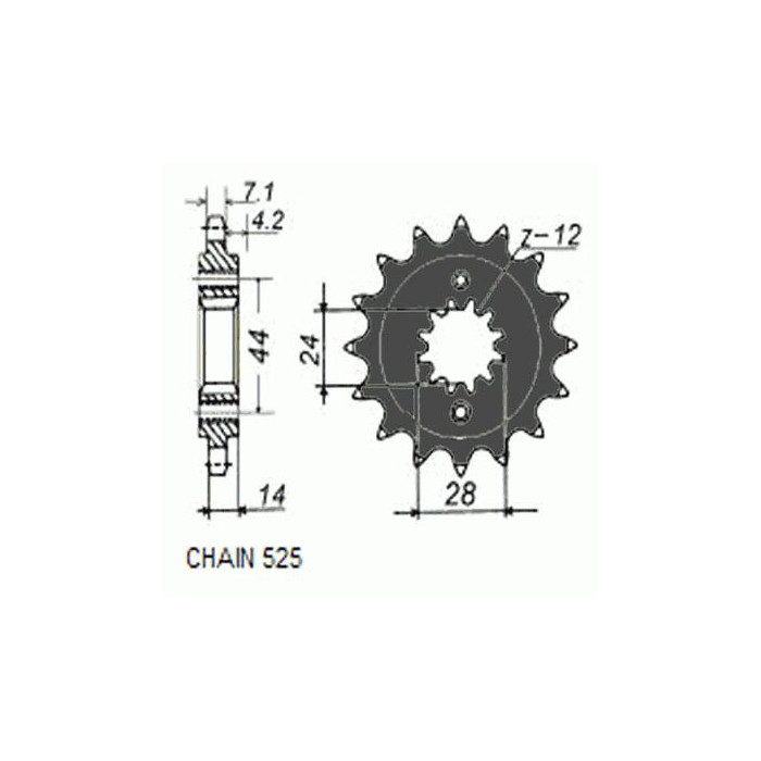 DRIVE SPROCKET SUNF418-17