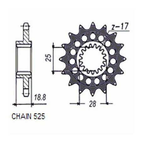 DRIVE SPROCKET SUNF422-16