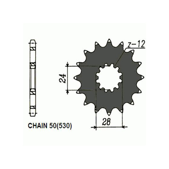 DRIVE SPROCKET SUNF516-17